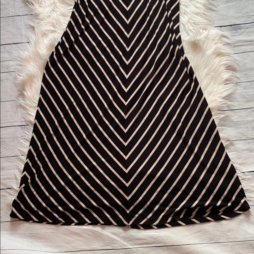 SOLD! Calvin Klein Striped Fold Over Maxi Skirt - Picture 3 of 6